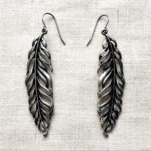 Metal Feather earrings